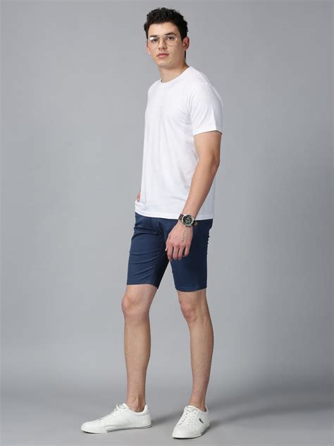 Teal Blue stretch men chino shorts – Mark Morphy