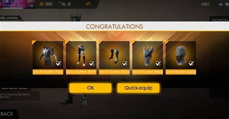 Garena Free Fire: Unlock The Devil Hunter Bundle From Hacker’s Store