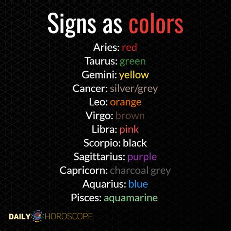 Zodiac signs and their favorite colors - Horoscopeaz.com