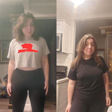 5 foot 3 Female Before and After 27 lbs Fat Loss 187 lbs to 160 lbs