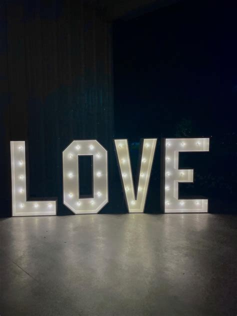 4FT Marquee Letters, Numbers | 3D Letters | Large Light up Letters ...