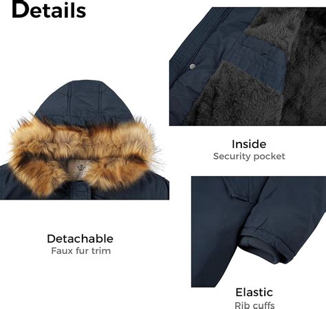 Buy WenVen Women's Winter Long Hooded Sherpa Lined Parka Jacket Warm ...