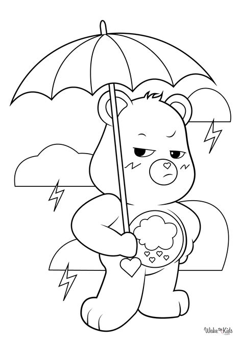 Printable Grumpy Care Bear Coloring Pages