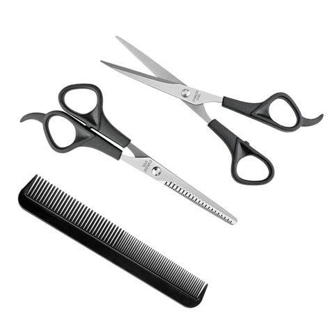 CHOP MALL Hair Cutting Shears/Scissors Set - Comb, Haircutting Scissors ...