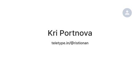 Kri Portnova — Teletype