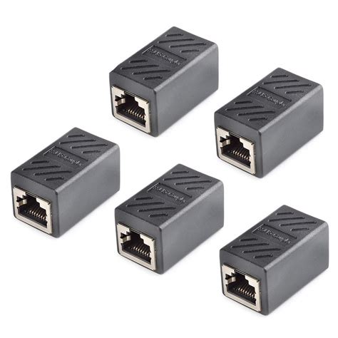Buy ATPWONZ Cat7/Cat6/Cat5e RJ45 Coupler 5 Pack Female to male Coupler ...