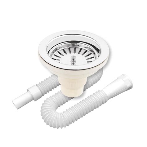 Sanituf Stainless Steel and PVC 4.5 Inches Kitchen Sink Coupling Drain ...