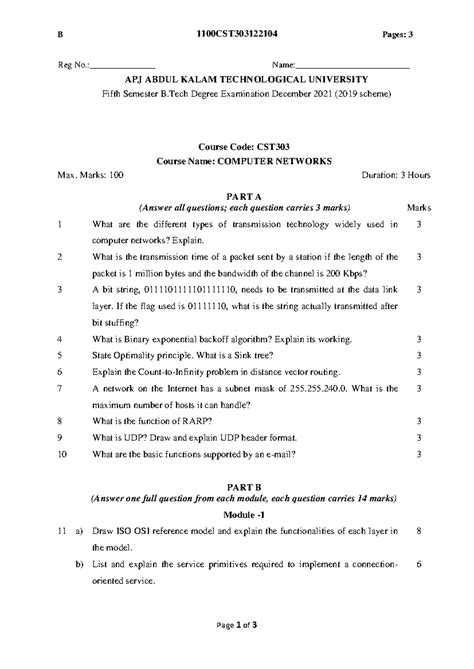 CST303 December 2021 - 1100CST Page 1 of 3 Course Code: CST 303 Course ...