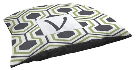 Manual Woodworkers & Weavers Fleece Top Pet Bed, Monogrammed Letter V ...