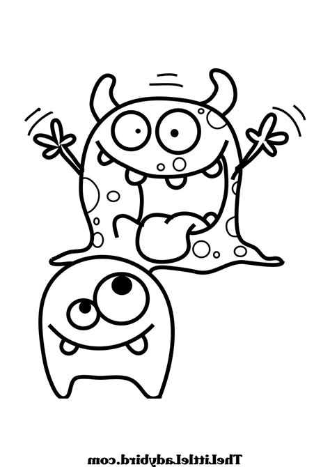 Funny Monster Coloring Pages at GetColorings.com | Free printable ...