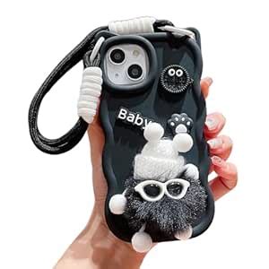 Cloud Buzz Silicone Mobile Cover with Fluffy Pom-Pom Charm | Compatible ...