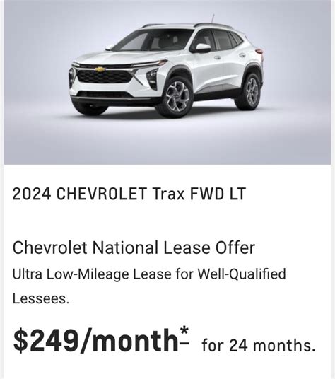 Chevy Trax Lease