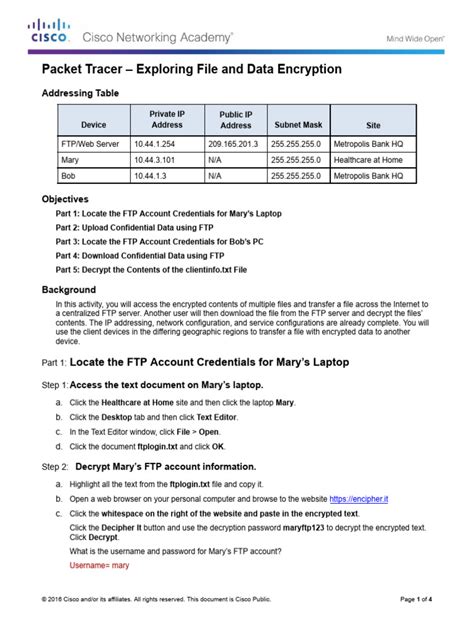 Image result for 2.5.2.6 Packet Tracer Exploring File and Data Encryption.pka