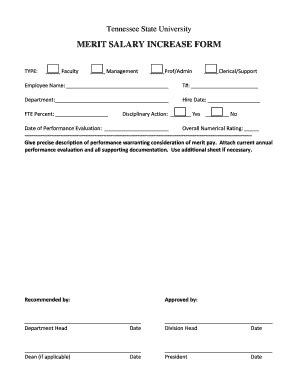 Salary Increase Template Forms - Fillable & Printable Samples for PDF ...