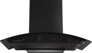 Kutchina VIRGOSE DLX 75 Auto Clean Wall Mounted Black 1400 CMH Chimney ...