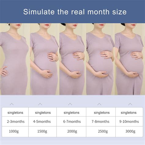 Buy Lervanla Fake Pregnant Belly,Real Feel Soft Silicone Fake Belly 2-3 ...