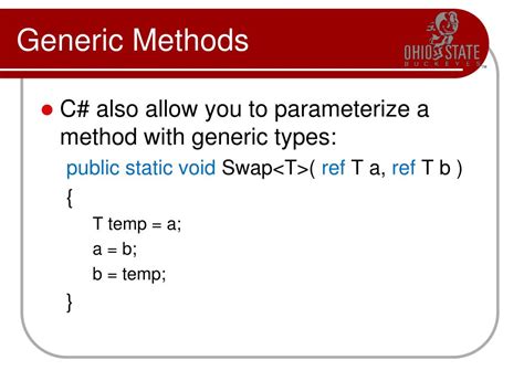 Image result for Generic Methods C