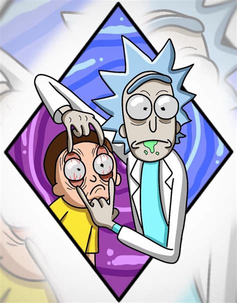 Drawing Rick And Morty - Drawing Step Instructions