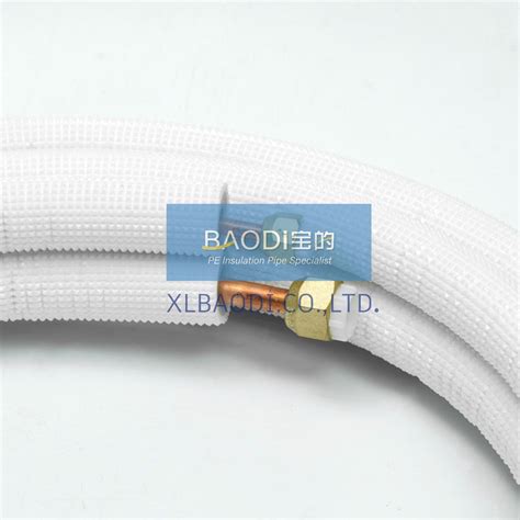 Insulated Copper Gas Line Insulated Copper Tube Coil Thermal PE ...