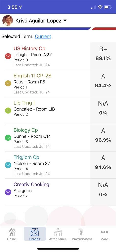 Aeries Mobile Portal App Features - Grades : Aeries Software