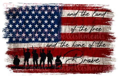 And the Land of the Free and the Home of the Brave American Flag ...