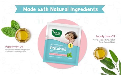 Mother Sparsh Natural Vapour Patches For Kids With Eucalyptus Oil ...