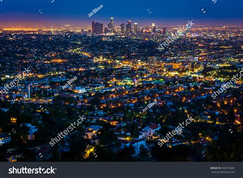 Los Angeles Skyline At Night