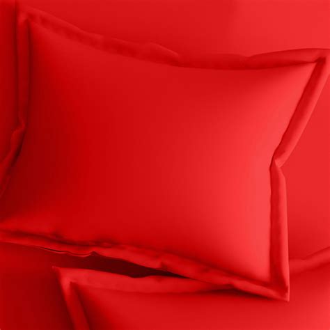 Buy PORTICO Shades Red Solid Cotton Single Bedsheet Set -152x224cm ...