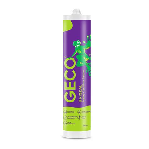 Buy GECO Uniseal | Acetoxy Cure Silicone Sealant | General-Purpose ...