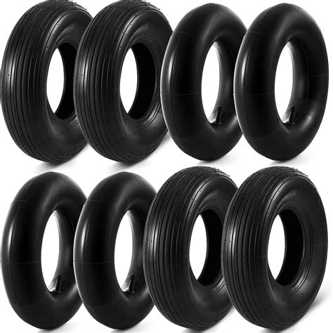 Datanly 4 Sets 13'' 4.00-6 Replacement Tire and Inner Tube Set Heavy ...
