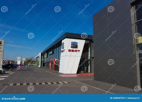 SEAT Car Dealership Sign, Store Showroom. Spanish Automobile ...
