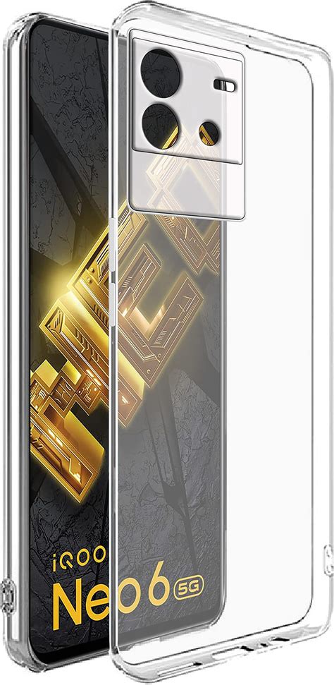 LIRAMARK Silicone Soft Back Cover Case for iQOO Neo 6 5G (Silicone ...