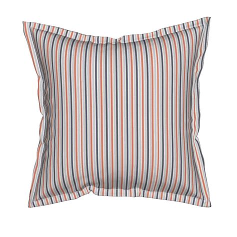 orangeandbluestripe Pillow by ireneireneart | Pillows, Throw pillows ...