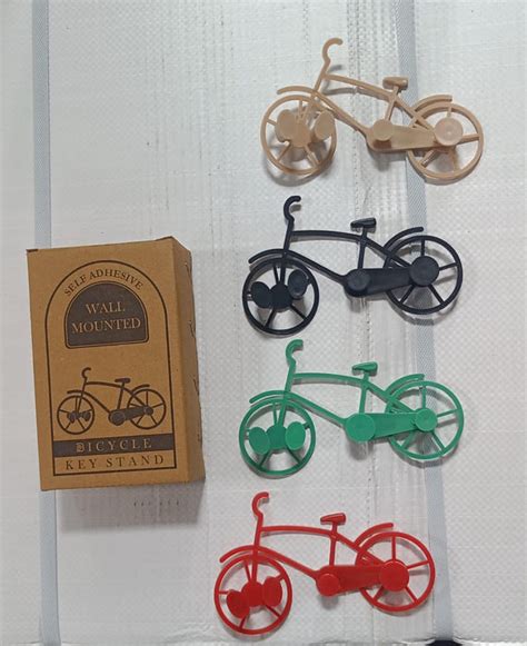 7555 Bicycle Shape Key Chain Holder and wall mount bike hook Key Holde ...