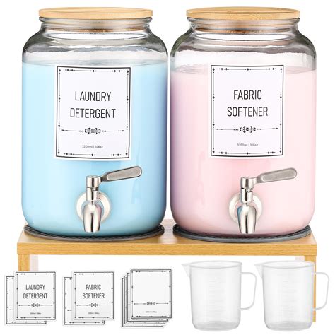 Amazon.com: Glass Laundry Detergent Dispenser, Laundry Liquid Dispenser ...