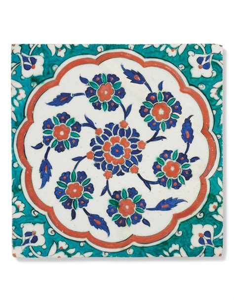 AN IZNIK POTTERY TILE, OTTOMAN TURKEY, CIRCA 1590-1600 | Christie's
