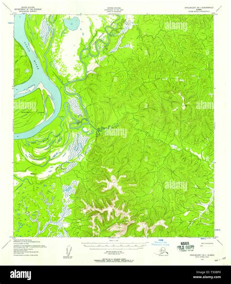 Unalakleet map hi-res stock photography and images - Alamy