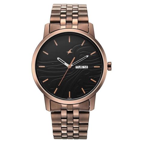 Buy Online Fastrack Urban Camo Black Dial Watch for Guys - nt3295qm01 ...