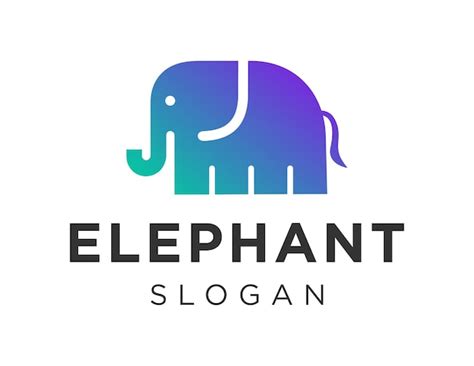 Création de logo d'éléphant | Vecteur Premium