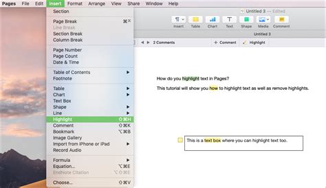 How to Highlight in Mac Pages 的图像结果