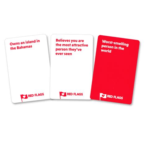 Red Flags Party Card Game | The game of terrible dates – Grim Rabbit Games