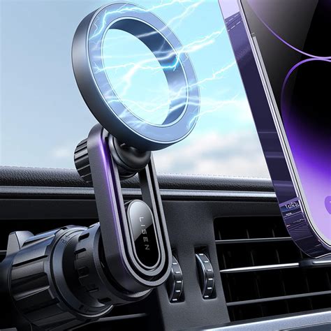 Amazon.com: LISEN Fits MagSafe Car Mount [20 Strong Magnets] Magnetic ...