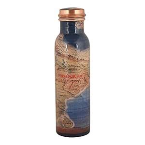 GURUJEE Pure Copper Water Bottle Handmade Ayurvedic Health Benefits ...