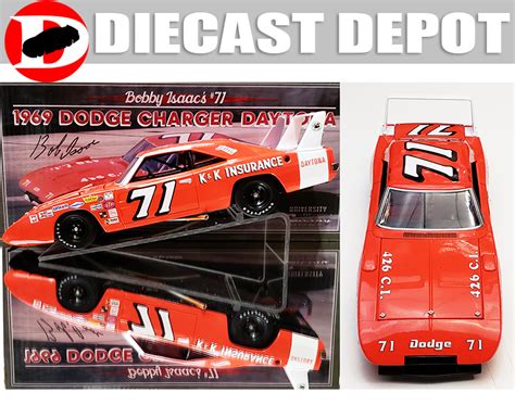 AUTOGRAPHED BOBBY ALLISON 1969 #22 DODGE DAYTONA 1/24 UNIVERSITY OF RACING