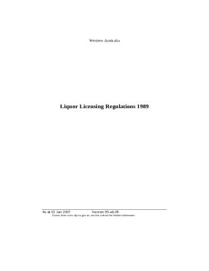 (PDF) Liquor Licensing Legislation in Australia: Police ... Doc ...