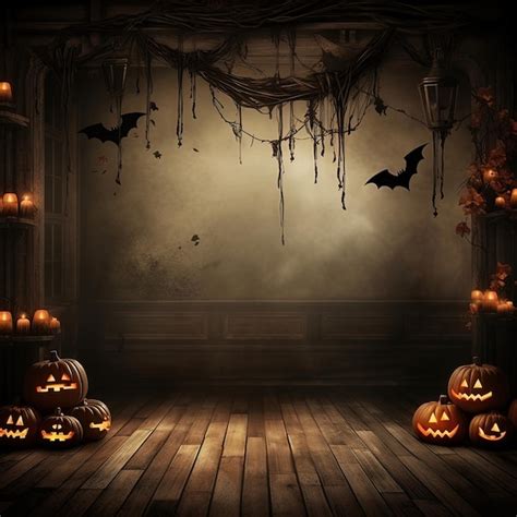 Modern abstract horror background for halloween with pumpkins shadows ...