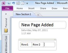 Image result for OneNote 2010 Examples
