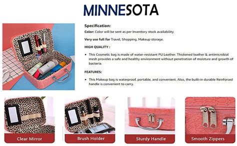 Secret Treasure - Cosmetic Organizer Storage Suitcase Bag Nylon Makeup ...