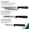 Buy AGARO Majestic 3 Pcs Knife Set for Kitchen, High Carbon Stainless ...