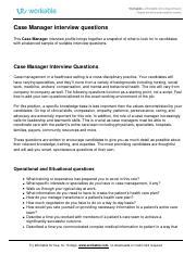 Image result for Case Manager Interview Questions